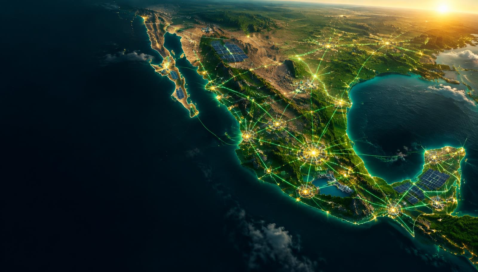 Red de cobertura energética de Canje Verde en ciudades clave de México